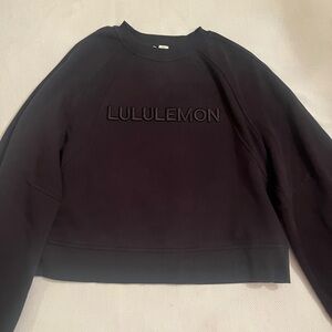 Lululemon Spellout Scuba Oversized Pullover in Black